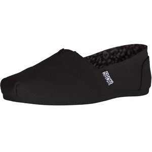 Bobs by Skechers women’s black slip on shoes